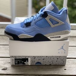 BRAND NEW JORDAN 4 “UNIVERSITY BLUE” FOR SALE!!! MEN SIZE 12 $440