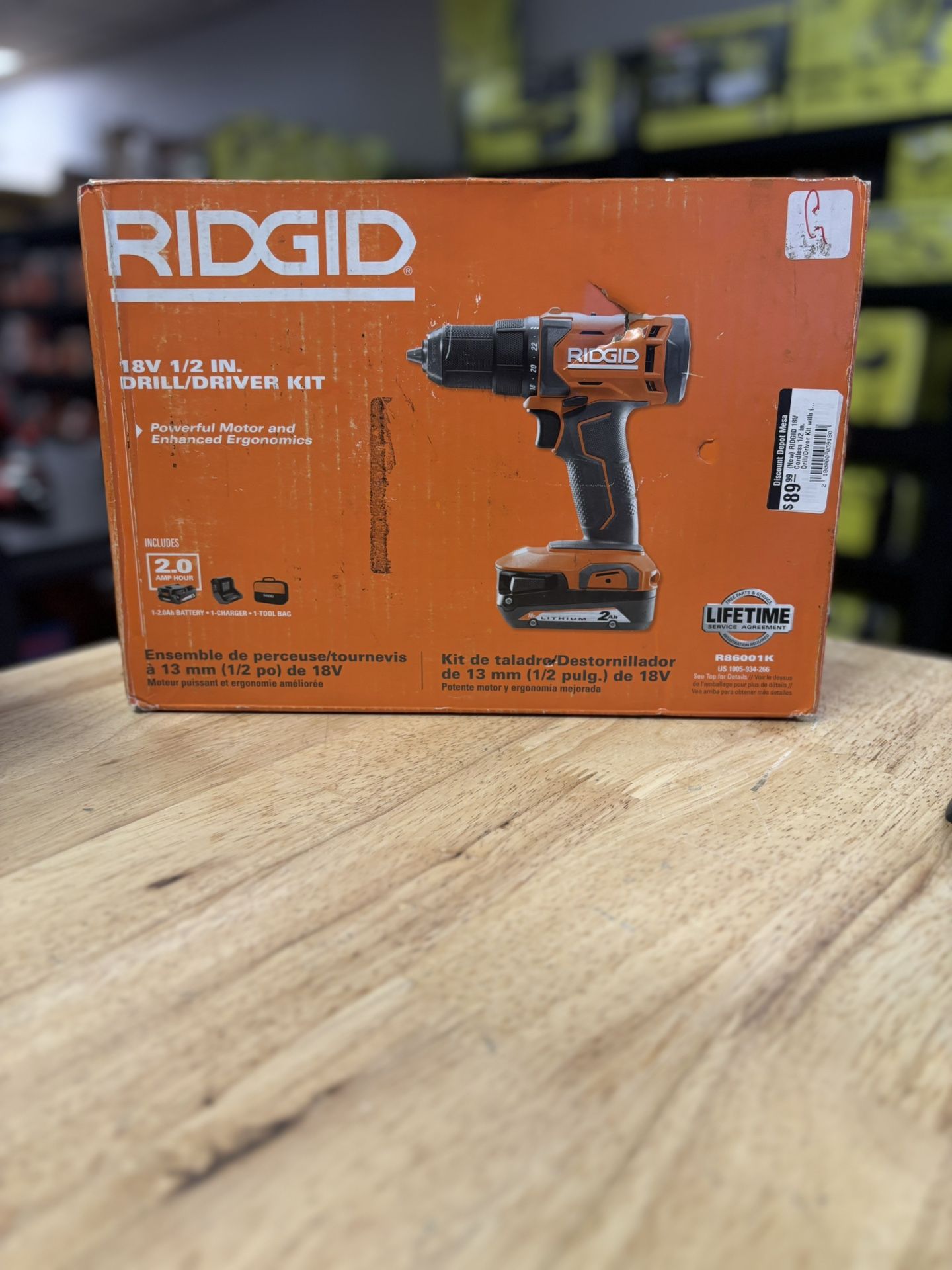 18V Cordless 1/2 in. Drill/Driver Kit with (1) 2.0 Ah Battery and Charger