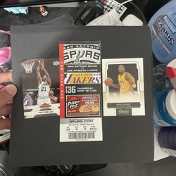 Game Ticket To Kobe And Tim Duncan Last Game