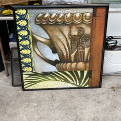 2 Large Egyptian Wall Paintings 