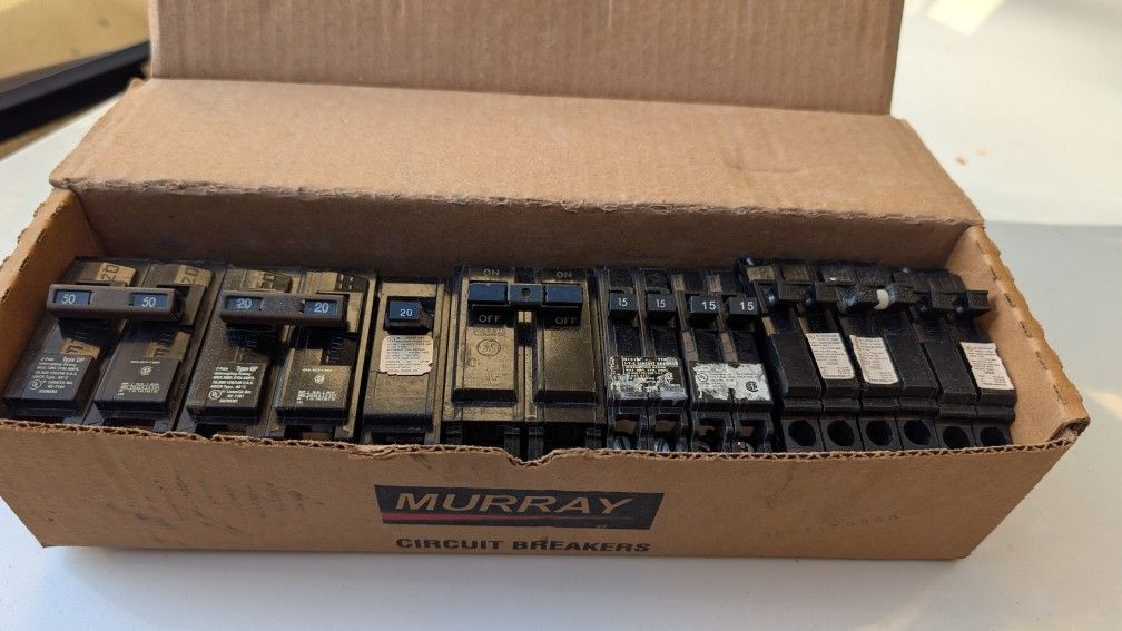 Siemens a nd GE breakers assorted