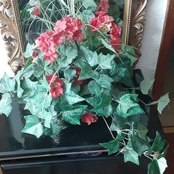 Artificial  Plant Red Begonias 