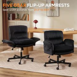❤️‍🔥 Bestier Criss Cross Chair with Flip-Up Arms
