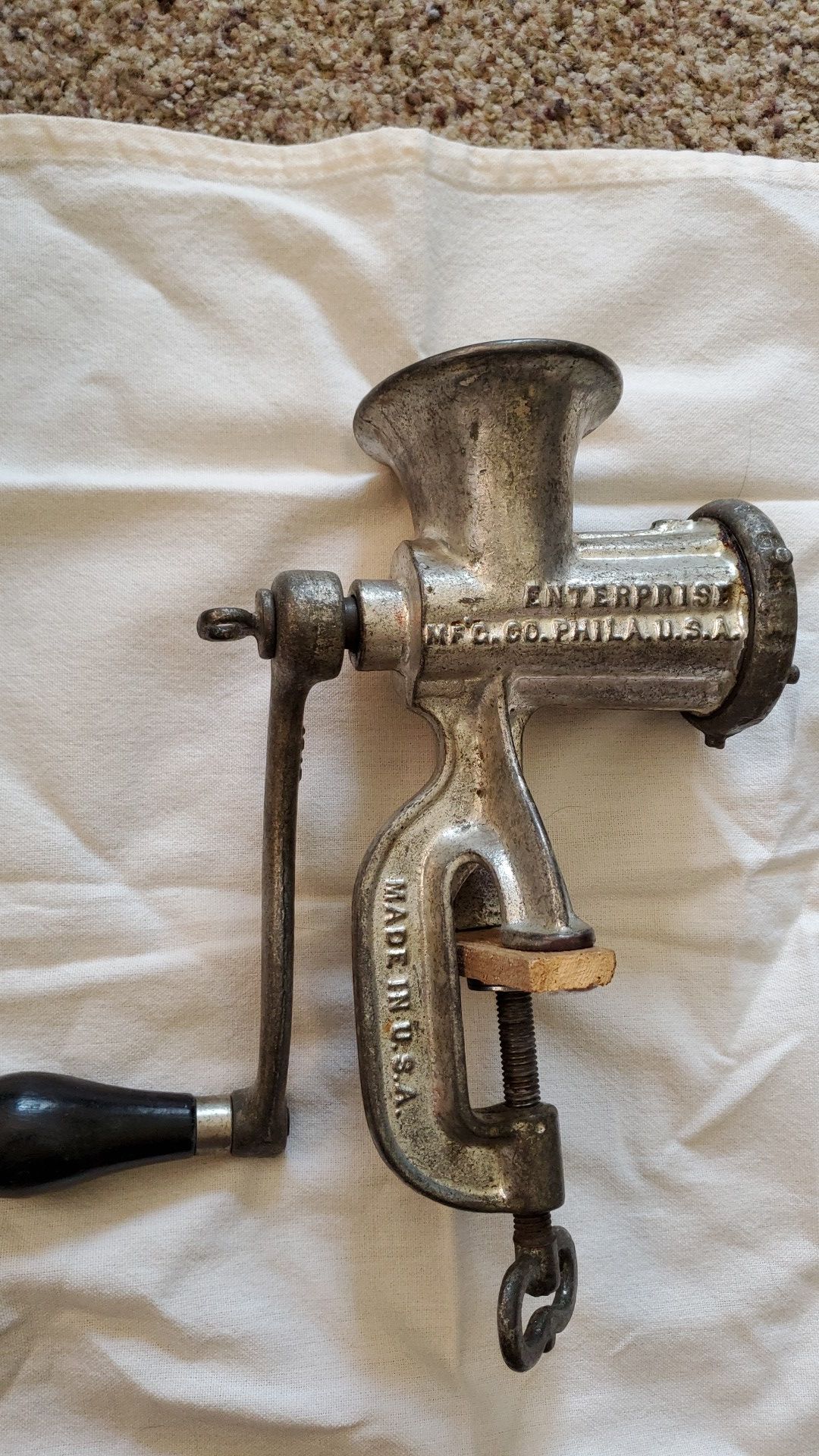Vintage No 5 meat grinder by Enterprise