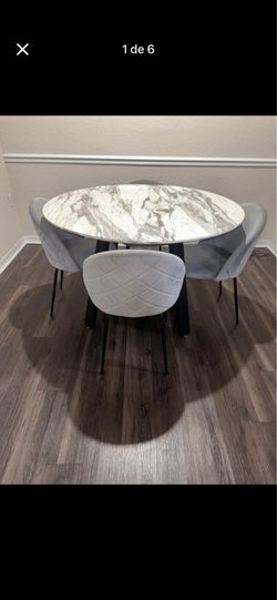 Juego de Comedor 4 Sillas Moderno