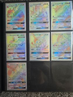 Pokémon GX Rainbow Rare Card Lot x7