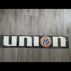 Union 76 Gasoline Embossed Tin Metal Sign Phillips 66 Gas Station Unocal Used