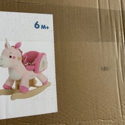 NEW Labebe Rocking Horse Ride On Unicorn New, Open Box Ages 6 Months - 3 Years