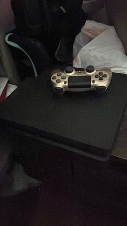 PlayStation 4 Slim Console with Gold Controller
