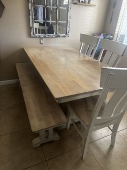 Dining Table With Bench For 6