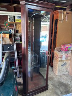 Corner Lighted Curio Cabinet