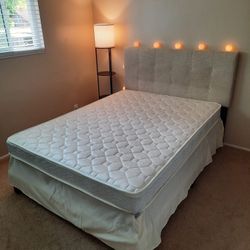 Full Size Bed Frame, Mattress & Box Spring