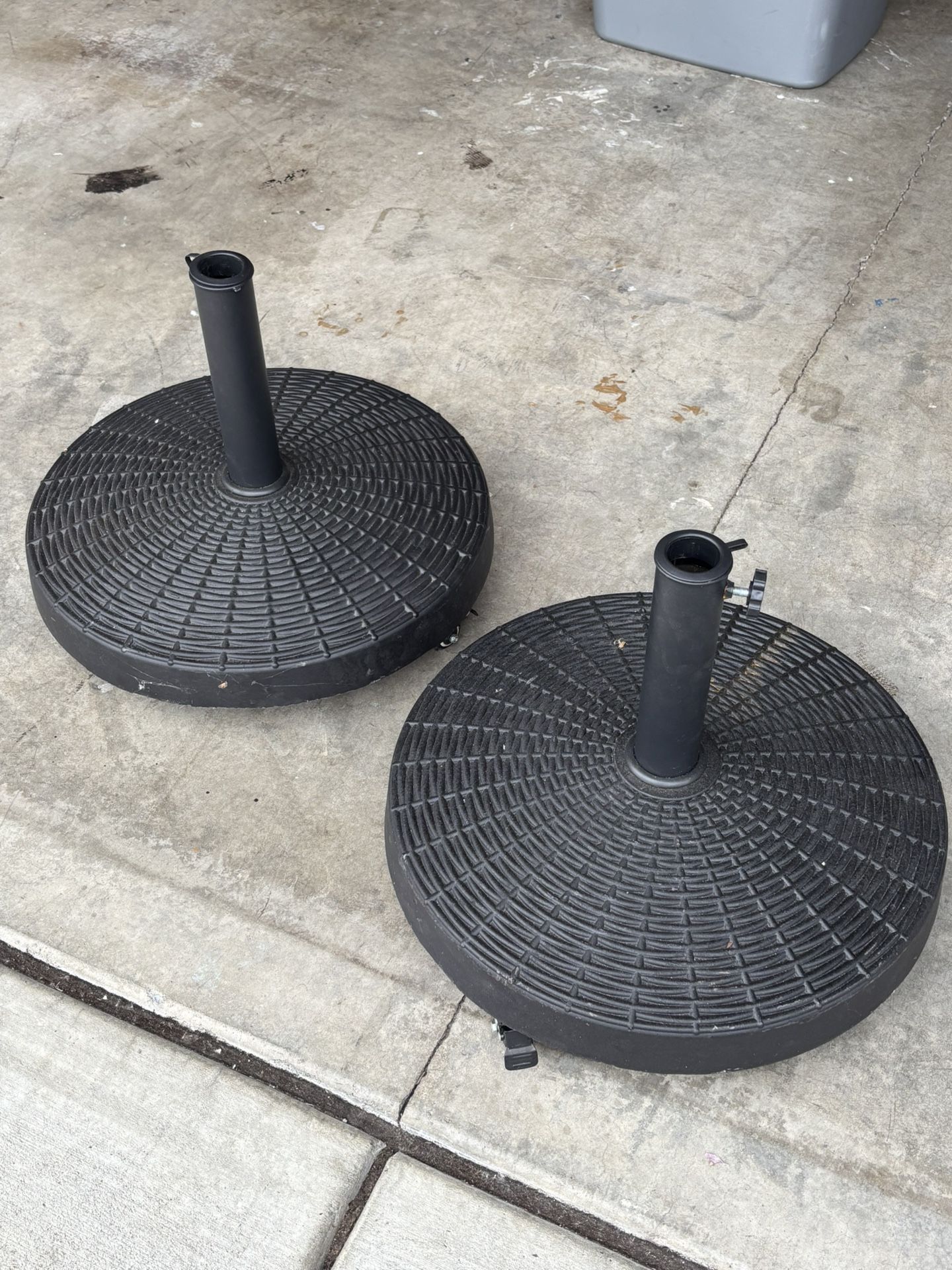 2 Patio Umbrella Holders