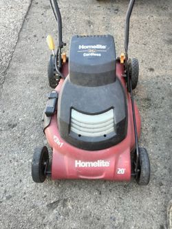 Homlite  batteries powered cordless push lawn mower