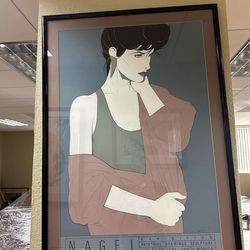 Patrick Nagel NC10 Exhibition 11th St Gallery Mirage Edition Framed Print