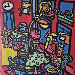 Peter Marco Original Acrylic On Canvas 