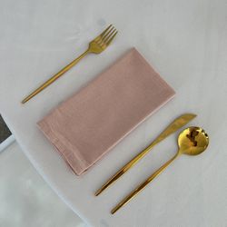 72 Blush Pink Cotton/Linen Blend Napkins