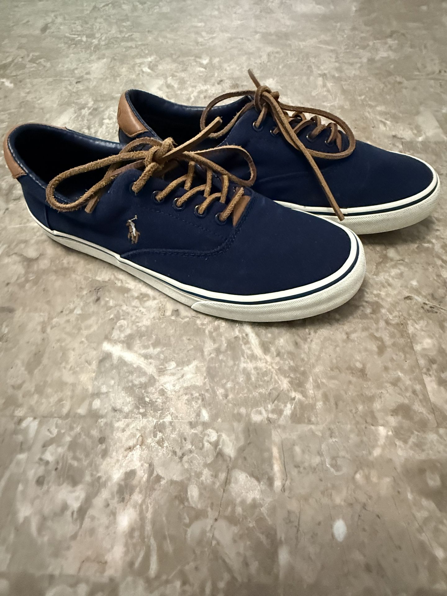 Polo Ralph Lauren Men’s 9.5 Navy Blue Thornton Sneaker Shoes