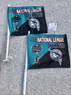 Florida Marlins "2003 National League Champions" Car Flag