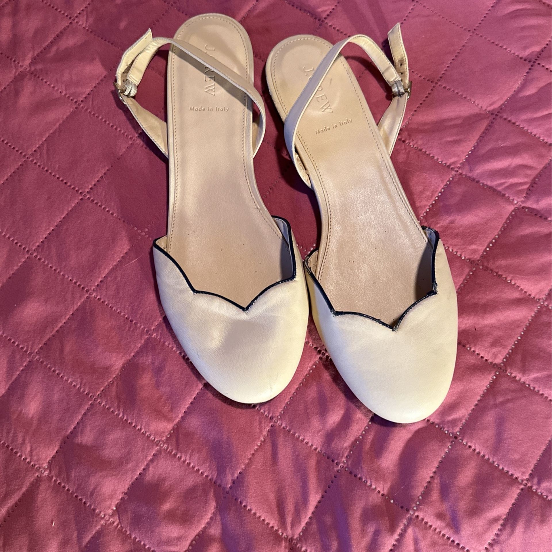 J.Crew Ladies Ankle Strap Flat Sandals, Size 11