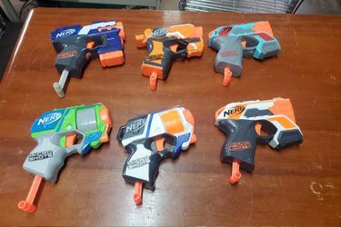 6 nerf Micro shots baster guns
