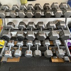 Dumbbell Set with rack