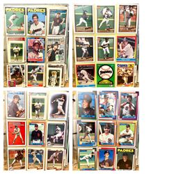 Vintage 1980s Baseball Card Collection – Organized Binder Lot (~1,000 Cards)