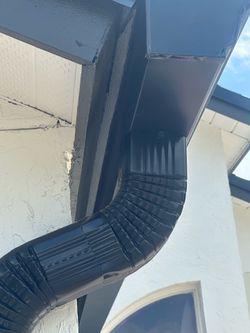 Sale of aluminum rain gutters; free quotes available.