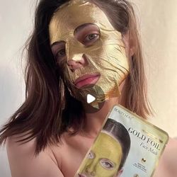 Gold Foil Face Mask