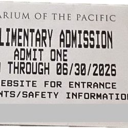 Aquarium Of The Pacific Tickets READ DESCRIPTION BEFORE MESSAGING ME