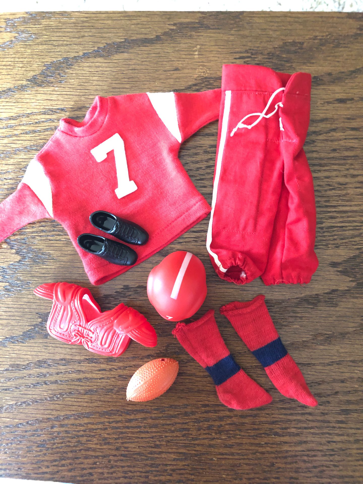 Barbie Ken Doll Vintage Touchdown Football Uniform