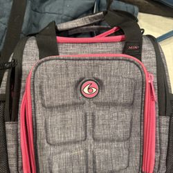 6 Pack Mini Fitness Meal prep Bag 