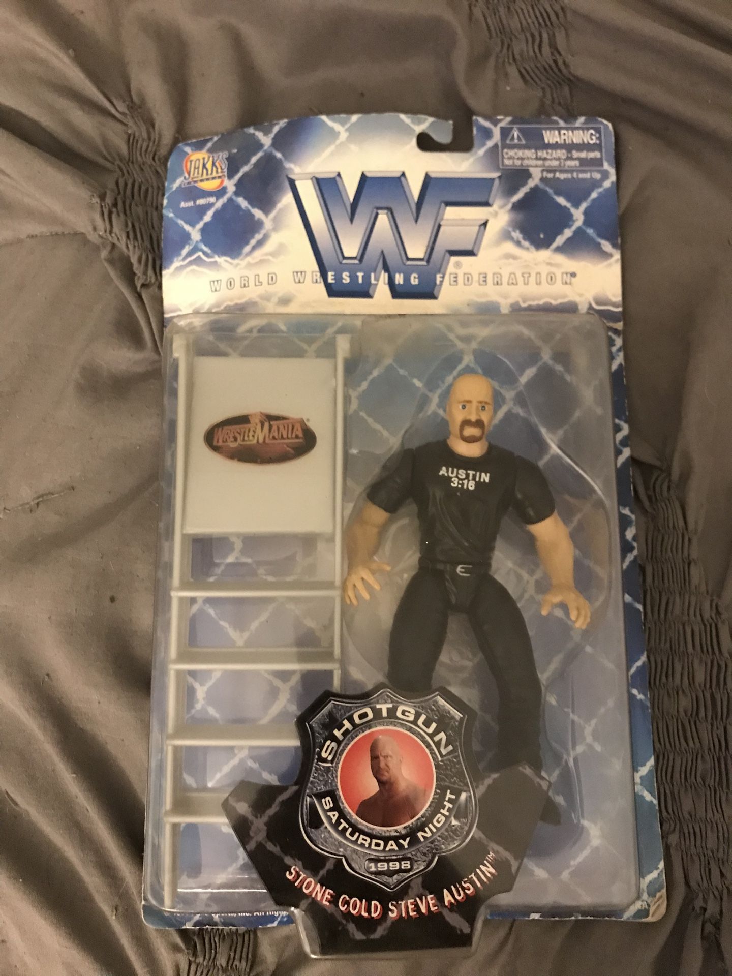1998 WWF Jakks Pacific Shotgun Saturday Night Series 1 Stone Cold Steve Austin