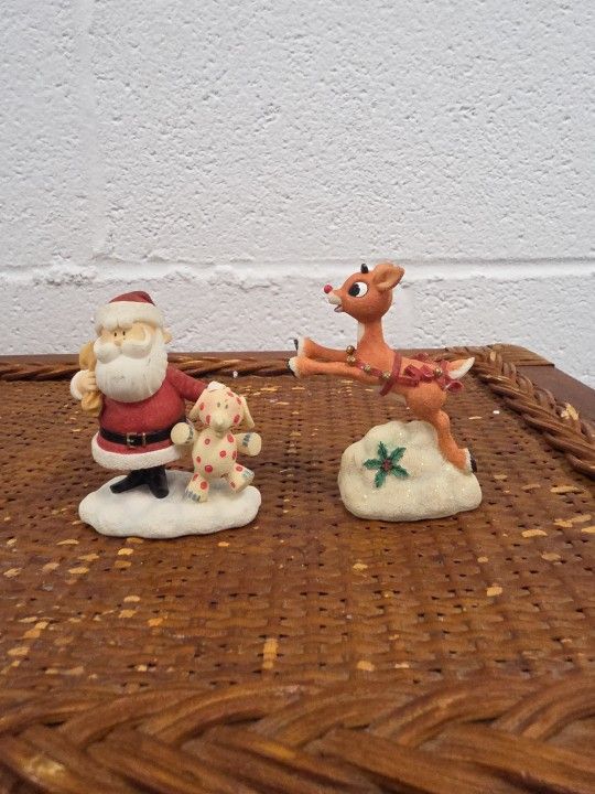 Rudolph & Santa Figurine Set – Enesco Rudolph and the Island of Misfit Toys (HS)