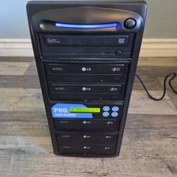Pro Duplicator 1 TO 5 CD DVD Burner Duplication Tower Tested Works Amazing