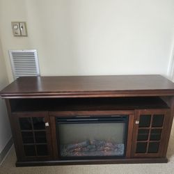 TV Stand With Electric Fireplace