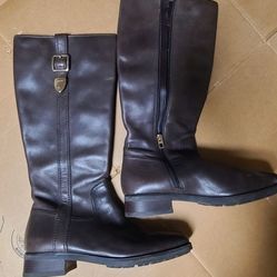 Coach Dark Brown Leather Boots