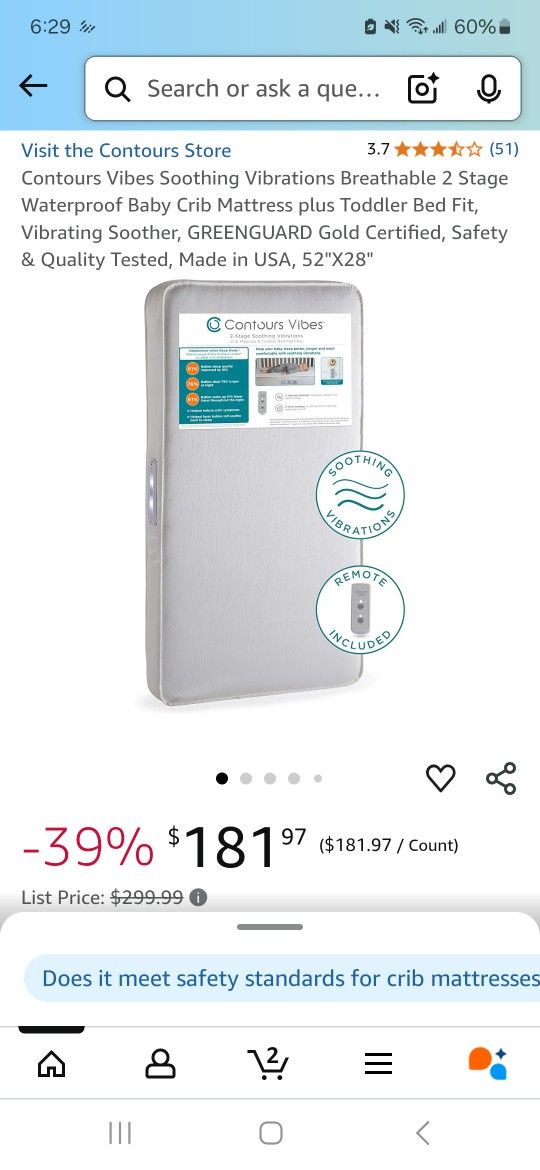 Vibration Crib Mattress