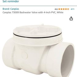 2 Backwater Valve with 4-Inch PVC