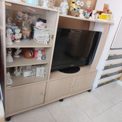 Wooden Entertainment Center 