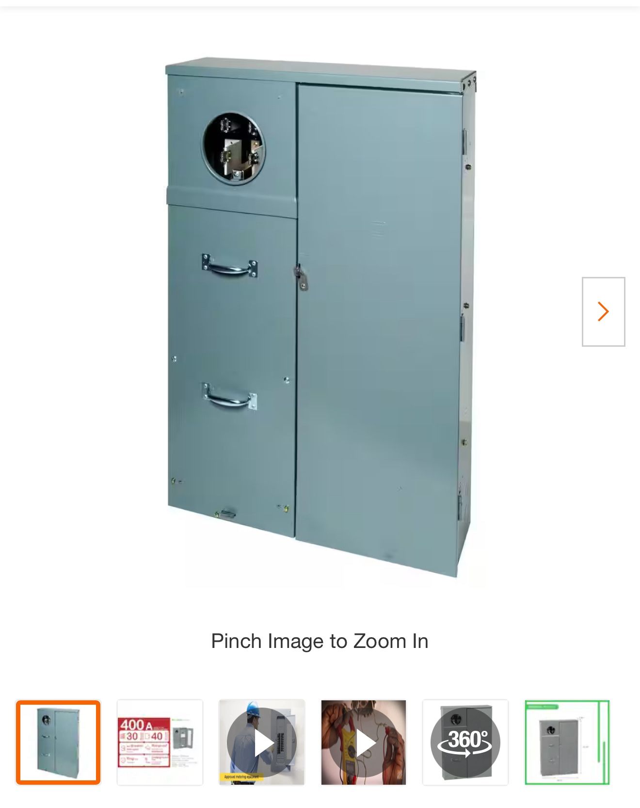 400amp Panel 1 Meter Square D 