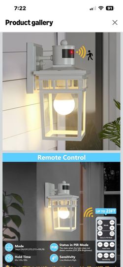 Monitor sensor outdoor wall light