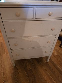 Old solid wood dresser