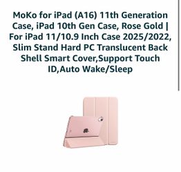MoKo iPad 10th/11th Gen Case Rose Gold