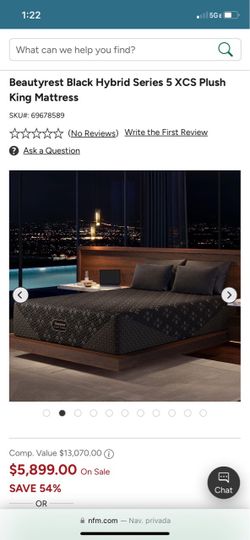 Beautyrest black Hybrid xsc plush queen size brand new