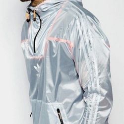 Adidas Originals Apparel Lightweight Running Windbreaker.