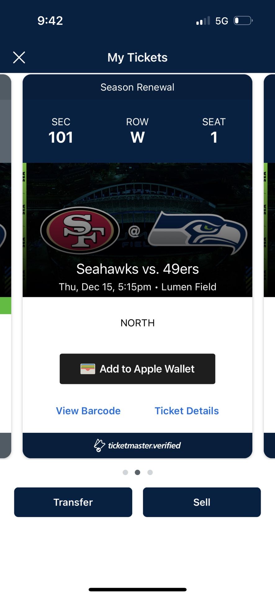 2 100 Level Seahawks Tickets Vs Whiners
