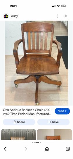 Vintage wooden office chair