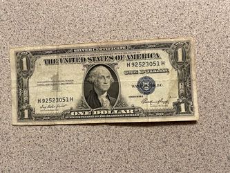 1935E $1 Silver Certificate One Dollar Bill