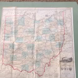 Ohio Railroad Map 1880